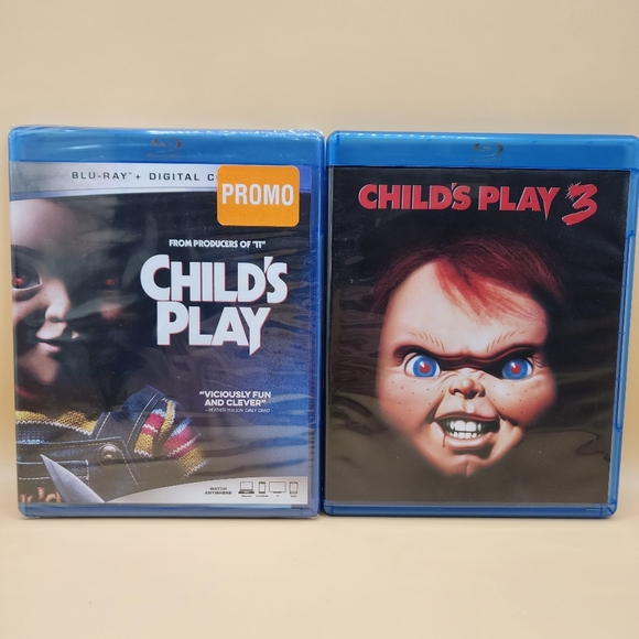 2 Child's Play Blu-ray Lot 2009, PT 3- 1991 Horror Slasher Chucky Possessed Doll - Picture 1 of 2